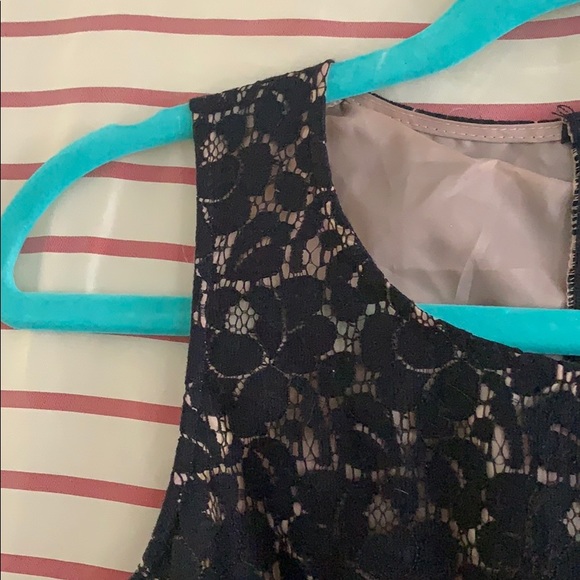 Black over lace dress - Picture 2 of 4